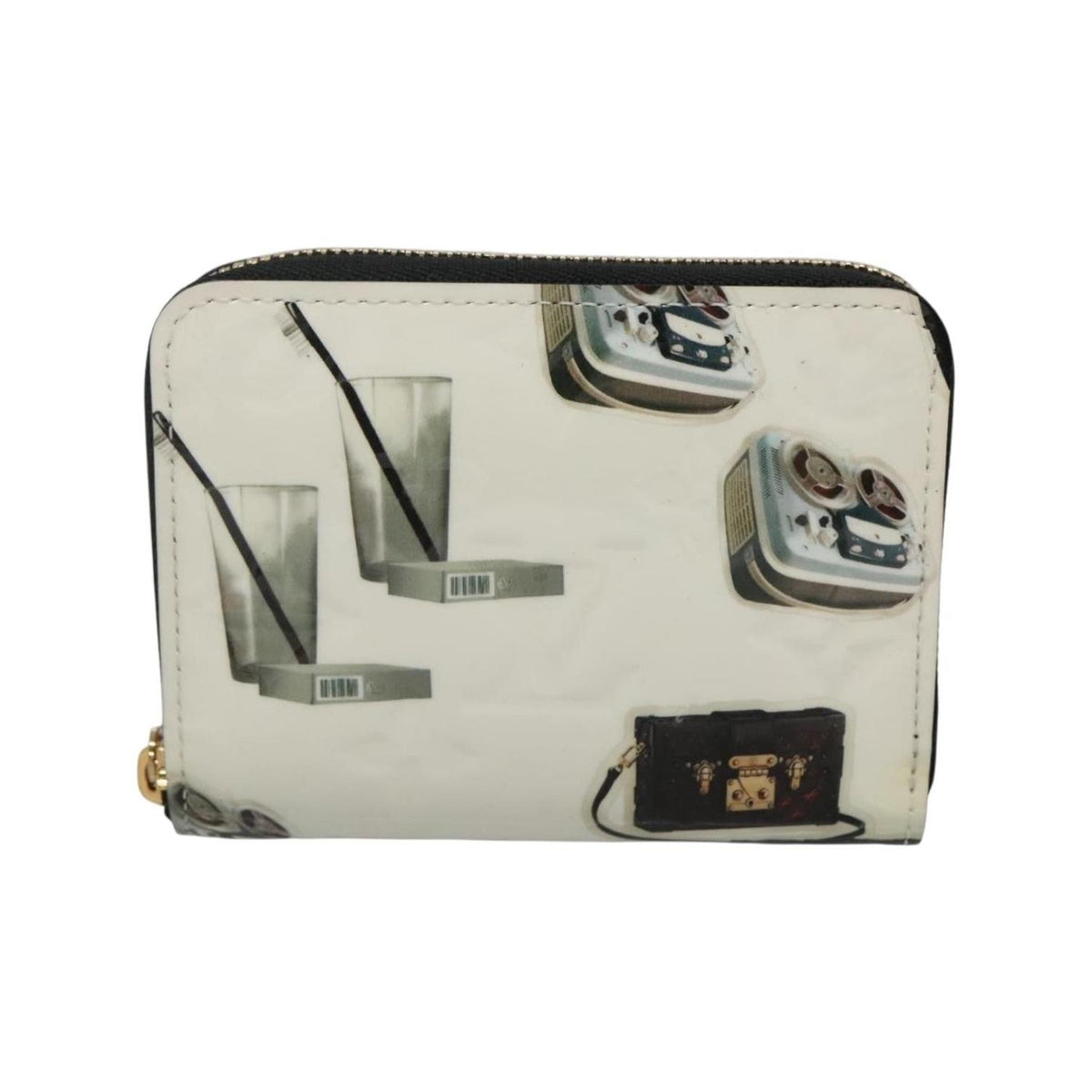 Portefeuille Louis Vuitton Nicolas Ghesquière Zippy Cuir Verni - Blanc