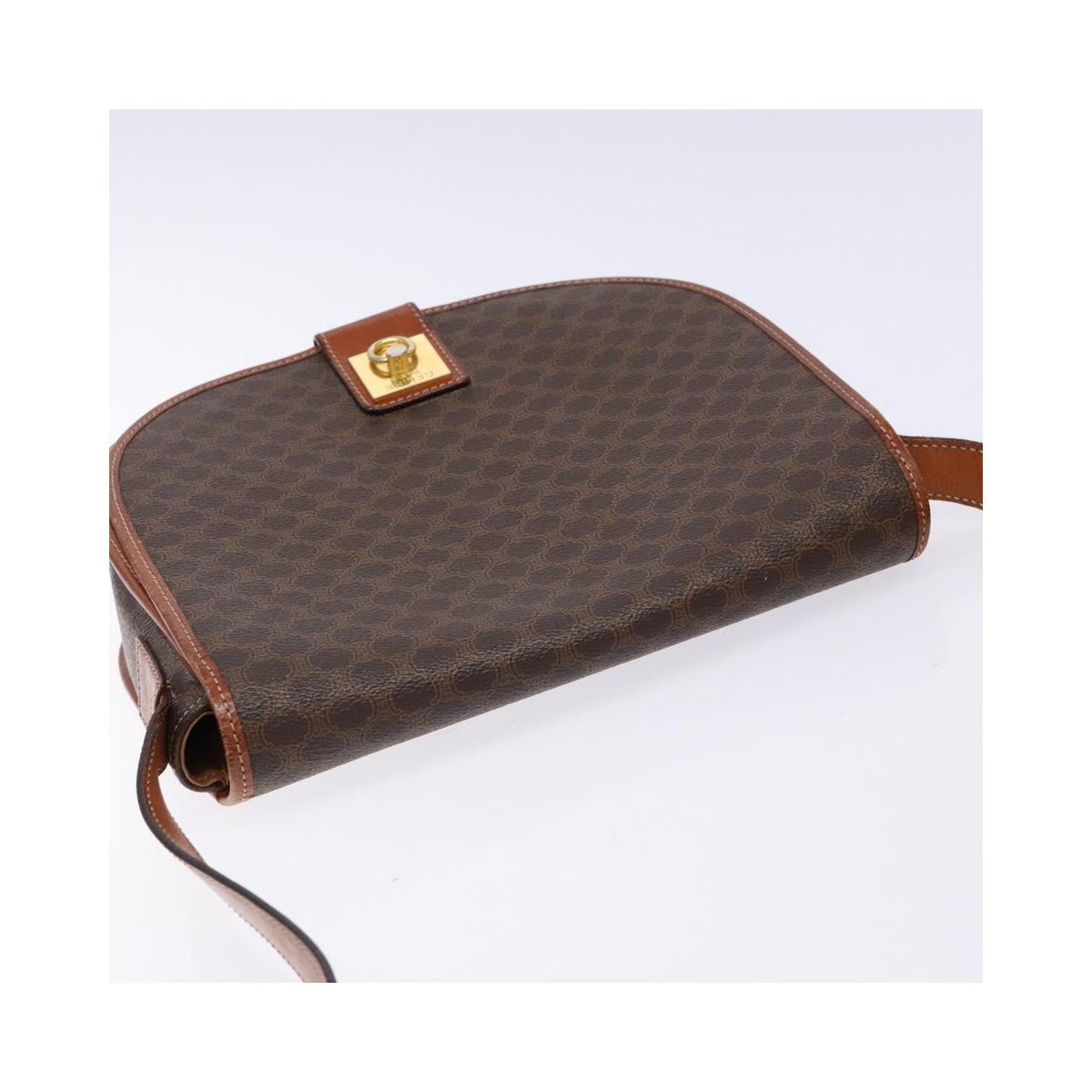 Sac Celine Macadam Shoulder Bag Toile - Marron