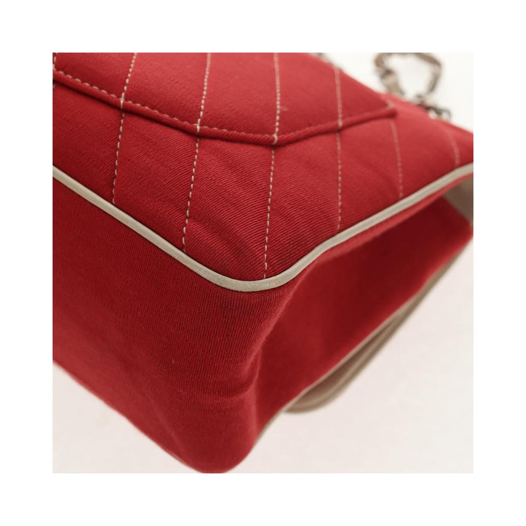 Chanel Leo Lion Medium Cotton Flap Shoulder Bag - Red