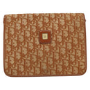 Christian Dior Vintage Trotter Shoulder Bag Canvas medium