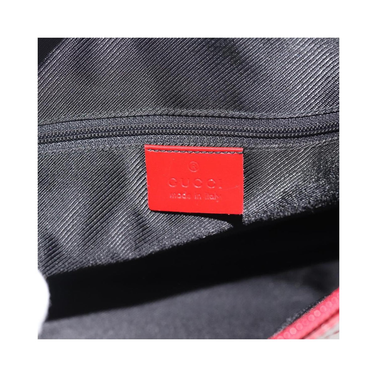 Sac À Main Gucci Structured Top Handle Open Tote Large Toile - Rouge