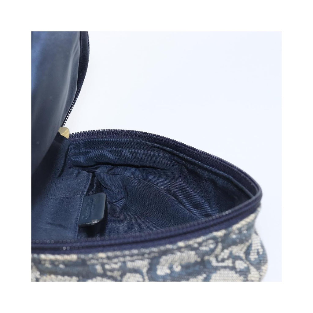 Pochette Christian Dior Saddle Zip Toile - Bleu Marine