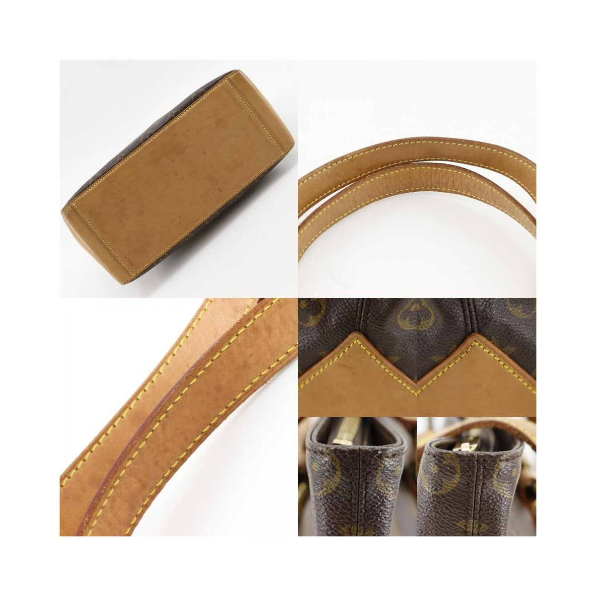Cabas Louis Vuitton Cabas Piano Medium Toile - Marron