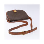 Sac Celine Macadam Shoulder Bag Toile - Marron