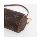 Pochette Louis Vuitton Papillon mini de lona marrón