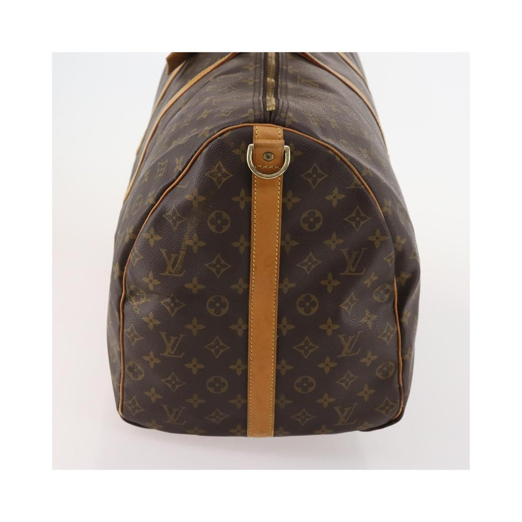 Sac De Voyage Louis Vuitton Keepall Bandouliere 60 Toile - Marron
