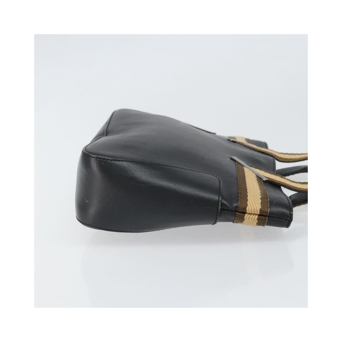 Cabas Gucci Vintage Web Tote Cuir - Noir