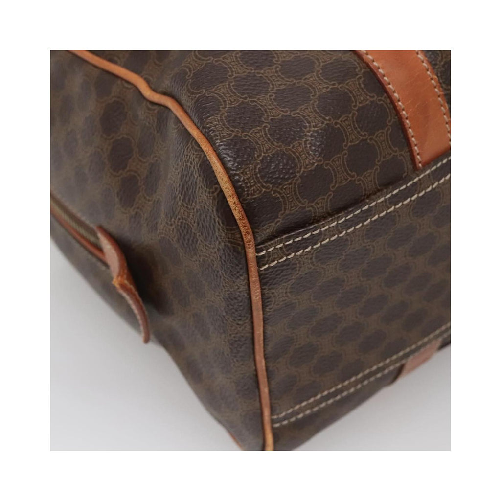 Sac Celine Macadam Handbag Toile - Marron