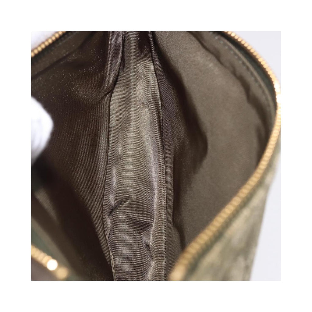 Christian Dior - Sac À Main Saddle Mini Toile - Kaki