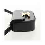 Sac À Main Celine Vintage Triomphe Shoulder Medium Cuir - Noir