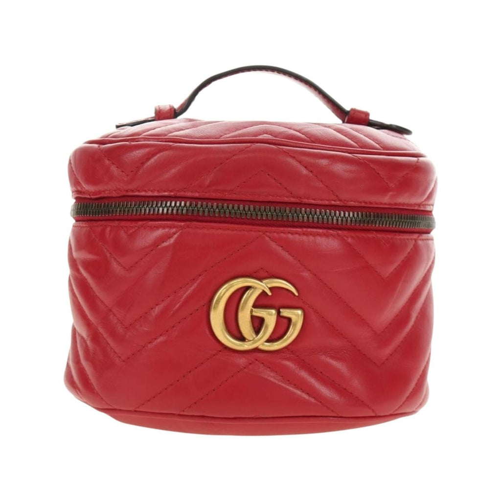 Sac À Dos Gucci Gg Marmont Vanity Mini Cuir - Rouge
