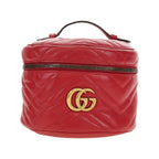 Sac À Dos Gucci Gg Marmont Vanity Mini Cuir - Rouge