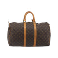 Sac De Voyage Louis Vuitton Keepall 45 Toile - Marron