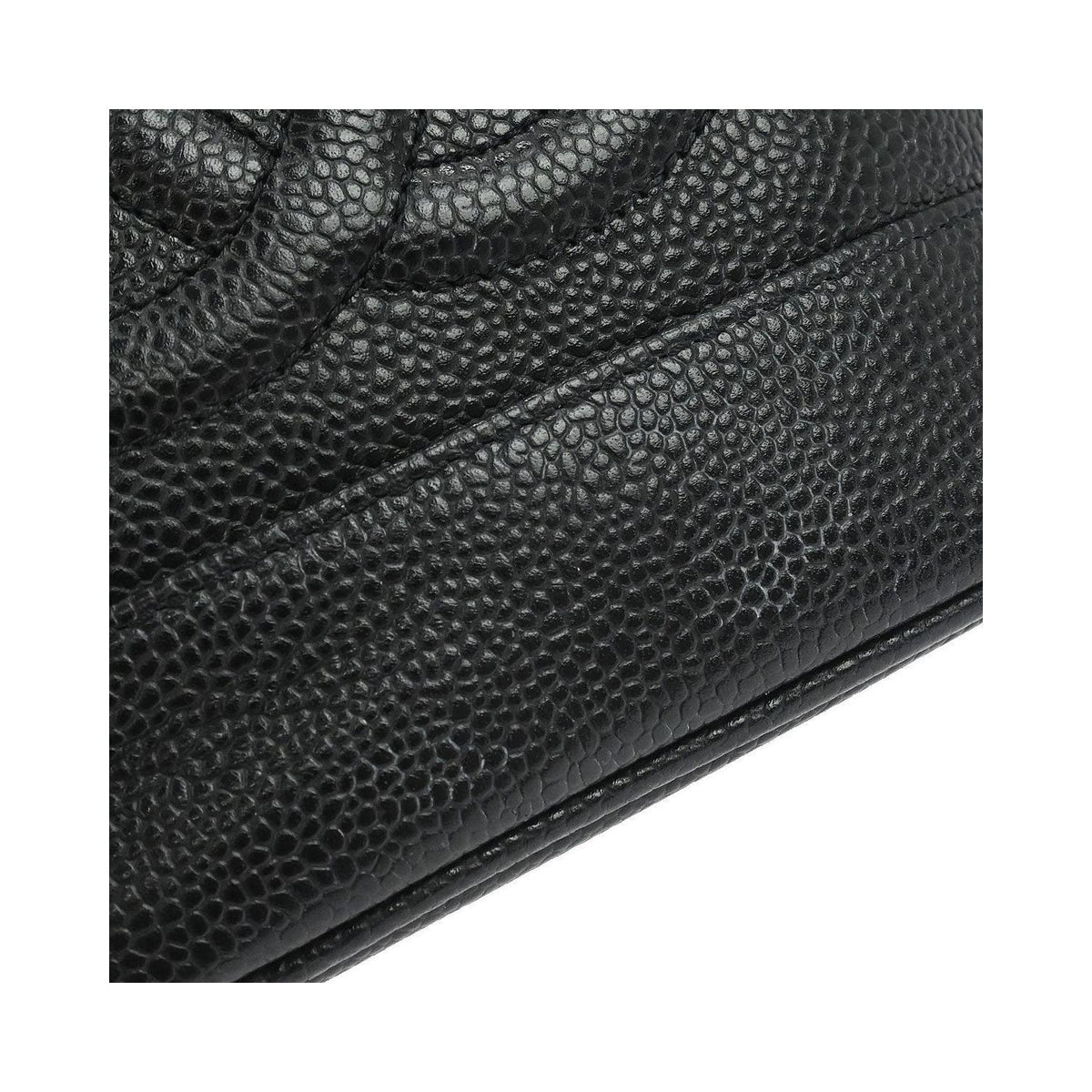 Sac À Main Chanel Vintage Timeless Cosmetic Case Small Cuir - Noir