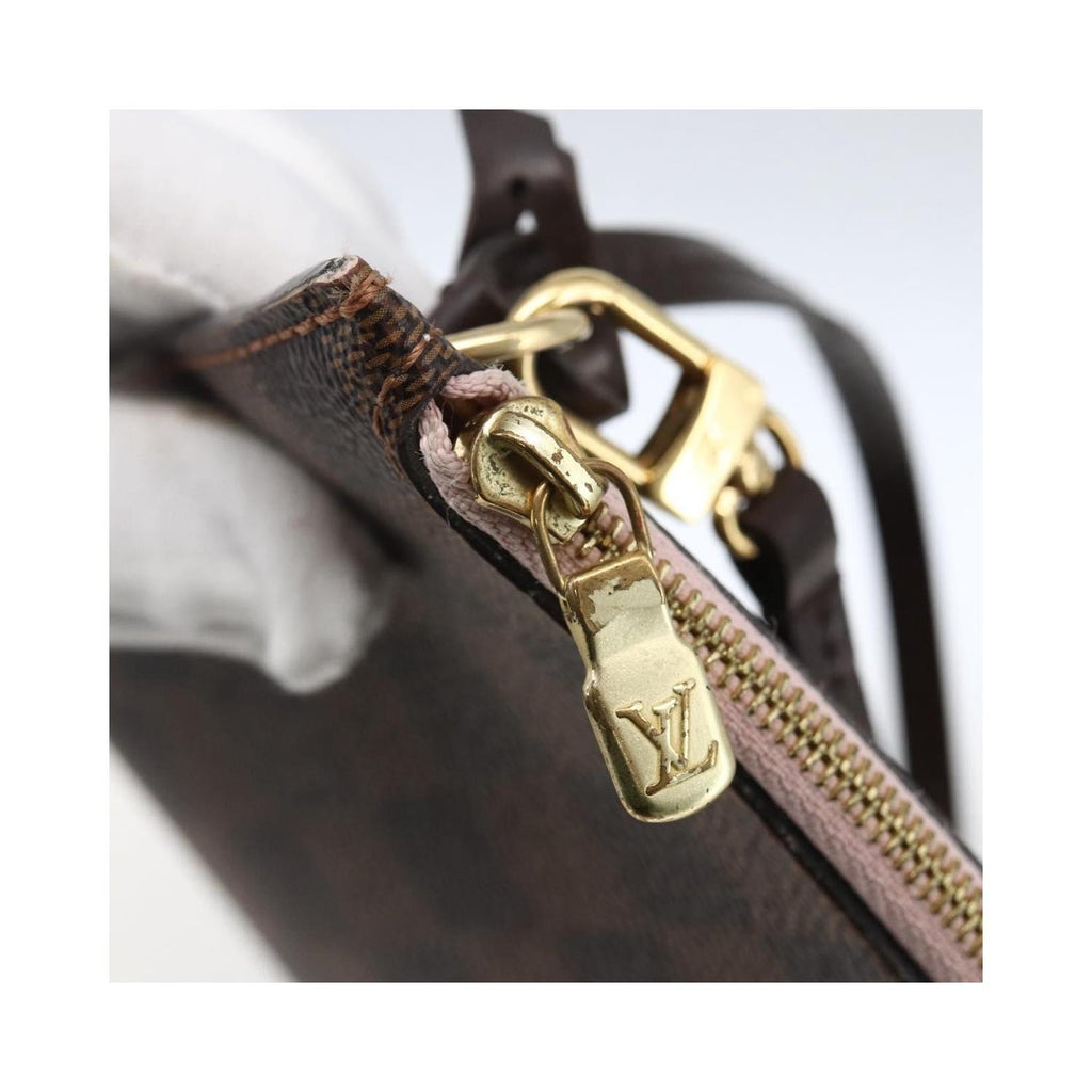Pochette Louis Vuitton Neverfull Pochette Mm Toile - Marron