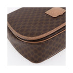 Sac Porté Épaule Celine Macadam Shoulder Bag Toile - Marron
