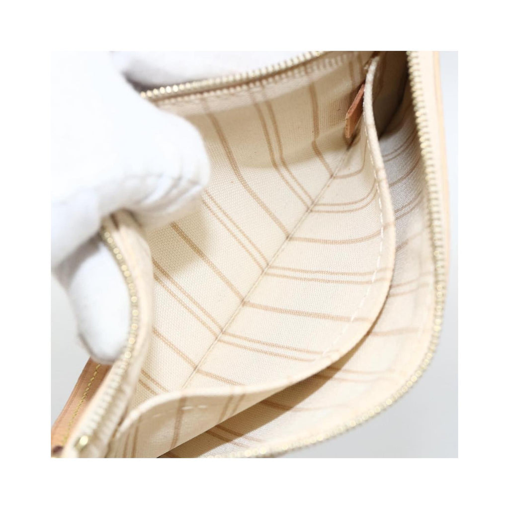 Pochette Louis Vuitton Neverfull Pochette Small Toile - Blanc