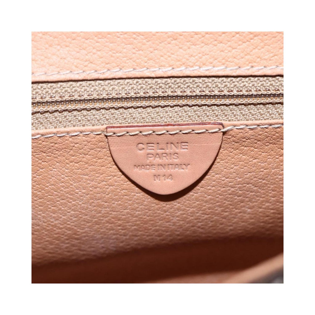 Sac Porté Épaule Celine Macadam Shoulder Bag Toile - Marron