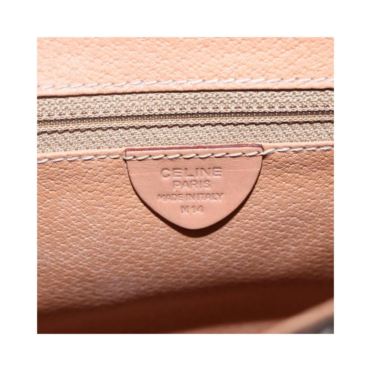 Sac Porté Épaule Celine Macadam Shoulder Bag Toile - Marron