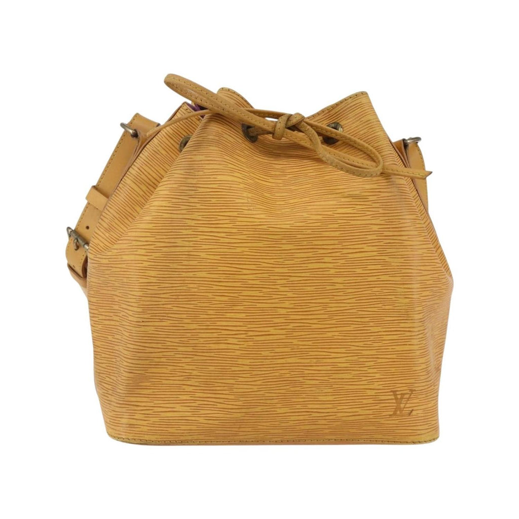 Sac Porté Épaule Louis Vuitton Petit Noe Handbag Small Cuir - Jaune
