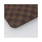 Bolso Louis Vuitton Neverfull Pochette MM de lona - marrón