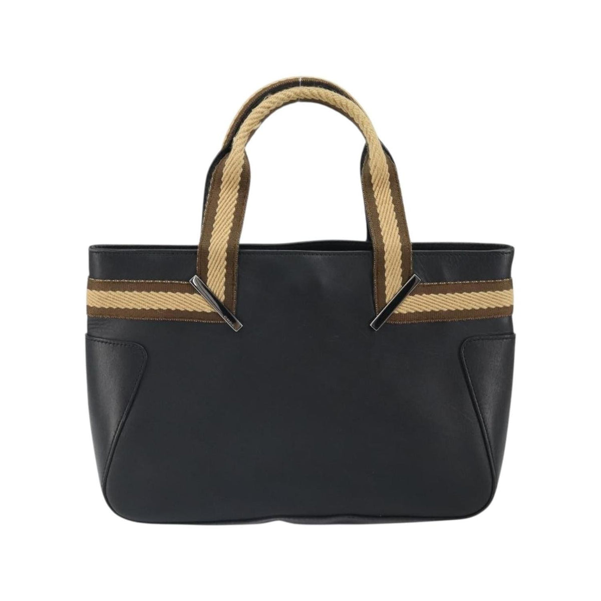 Cabas Gucci Vintage Web Tote Cuir - Noir