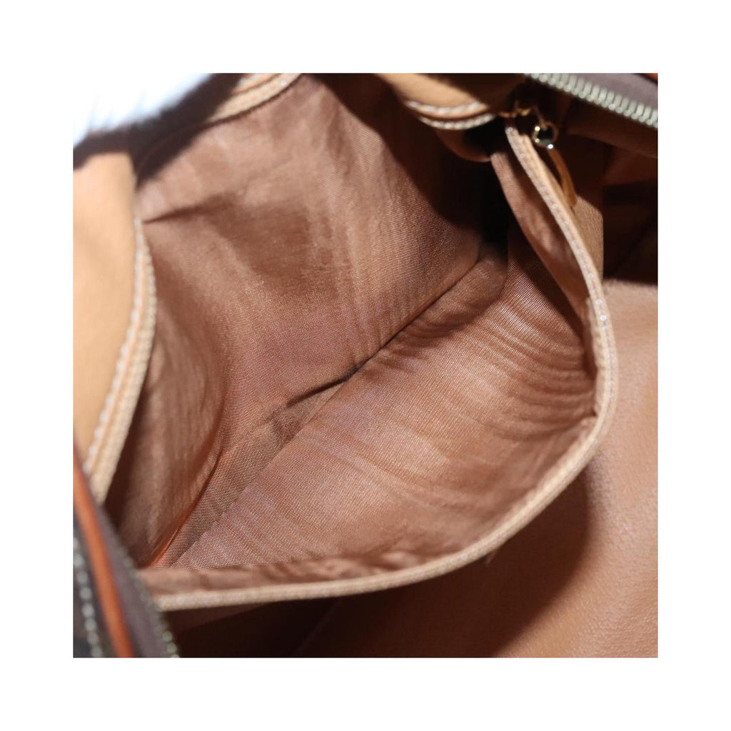 Sac Celine Macadam Handbag Toile - Marron