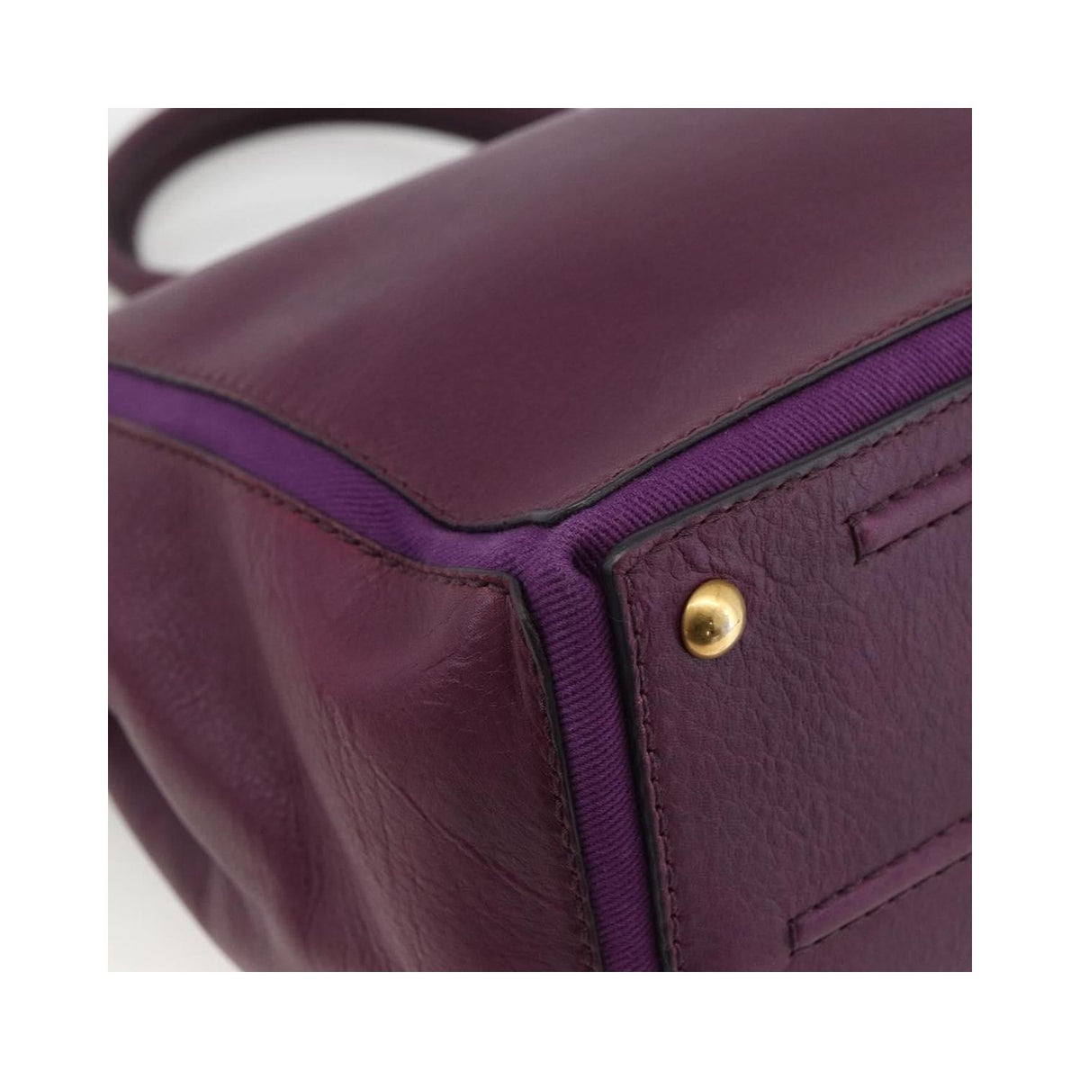 Cabas Saint Laurent Bicolor Muse Two Cabas Cuir - Violet