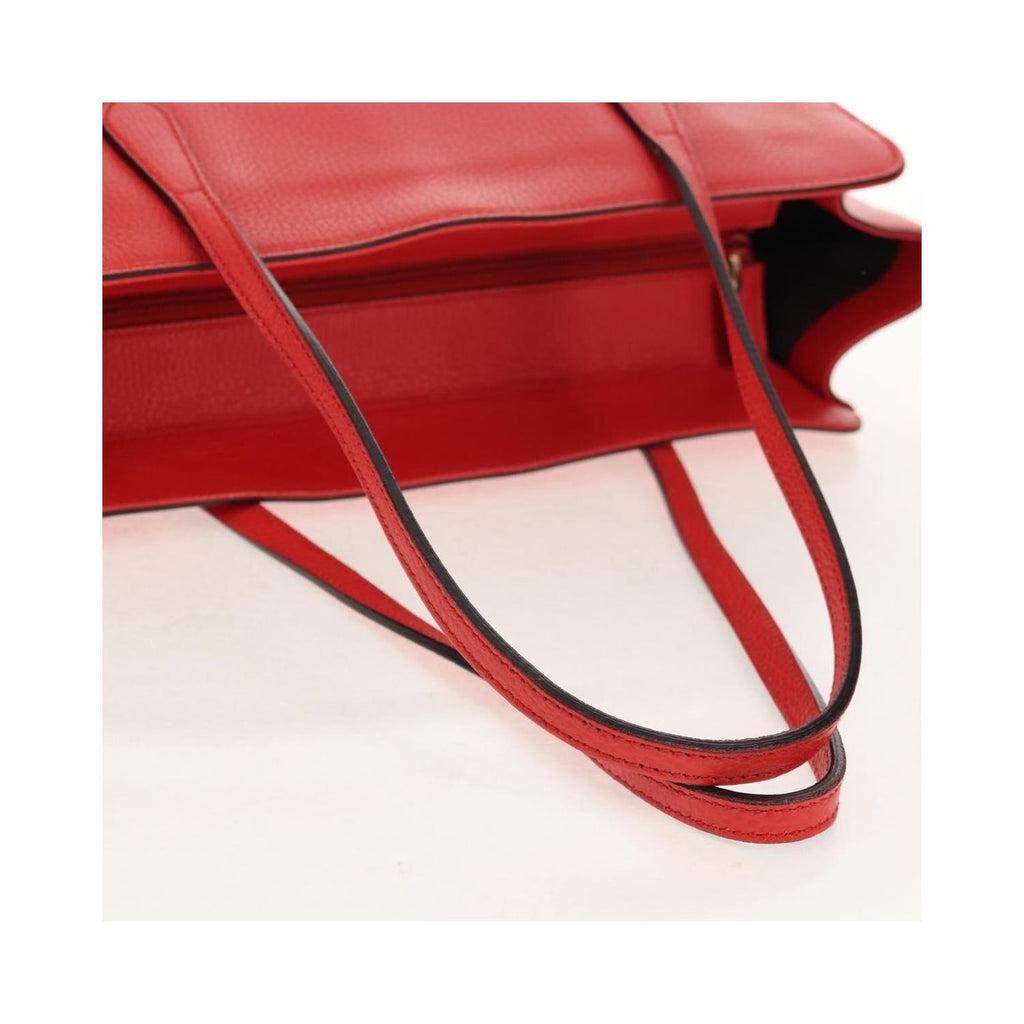 Cabas Gucci Grand Prix Interlocking Gg Tote Large Cuir - Rouge