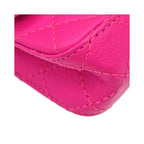 Chanel - Sac Porté Épaule Reissue 2.55 Flap Clutch Cuir - Rose