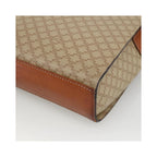 Sac Porté Épaule Celine Vintage Macadam Circle Logo Toile - Beige