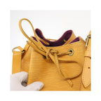 Bolso de hombro Louis Vuitton Noé grande de cuero - Amarillo