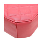 Sac Porté Épaule Chanel Timeless Cc Octagon Camera Case Mini Cuir - Rose