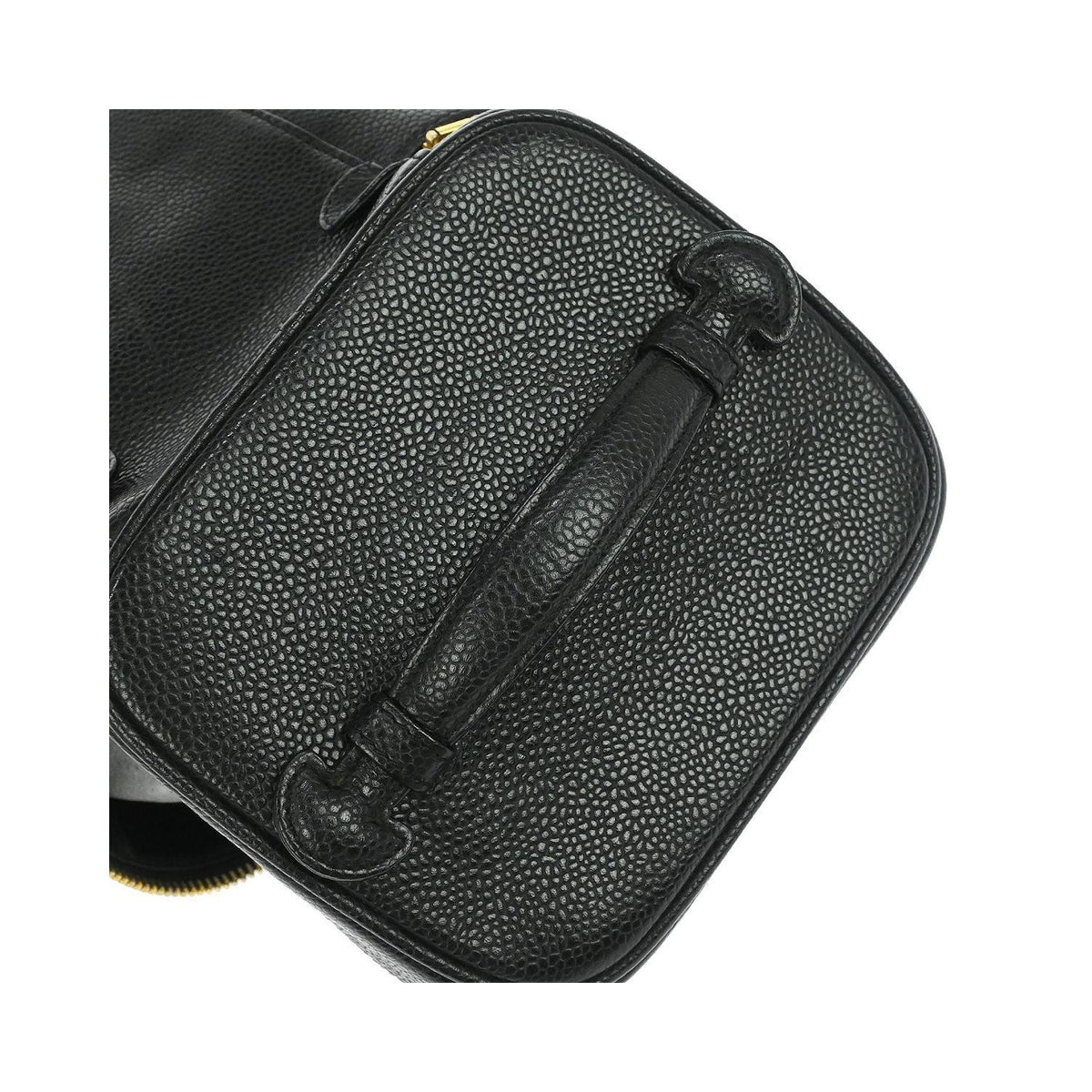 Sac À Main Chanel Vintage Timeless Cosmetic Case Small Cuir - Noir