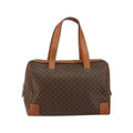 Sac Porté Épaule Celine Macadam Handbag Toile - Marron