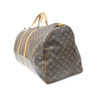 Bolsa de viaje Louis Vuitton Keepall 60 de lona - Marrón