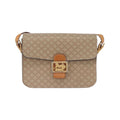 Sac Porté Épaule Celine Macadam Small Toile - Beige