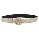 Gucci Vintage Interlocking G Reversible Belt Leather Thin