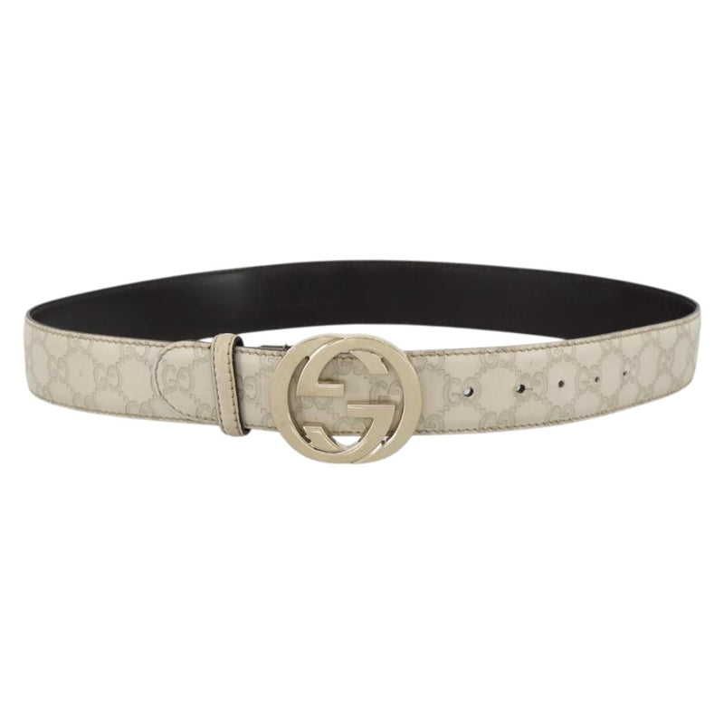 Gucci Vintage Interlocking G Reversible Belt Leather Thin