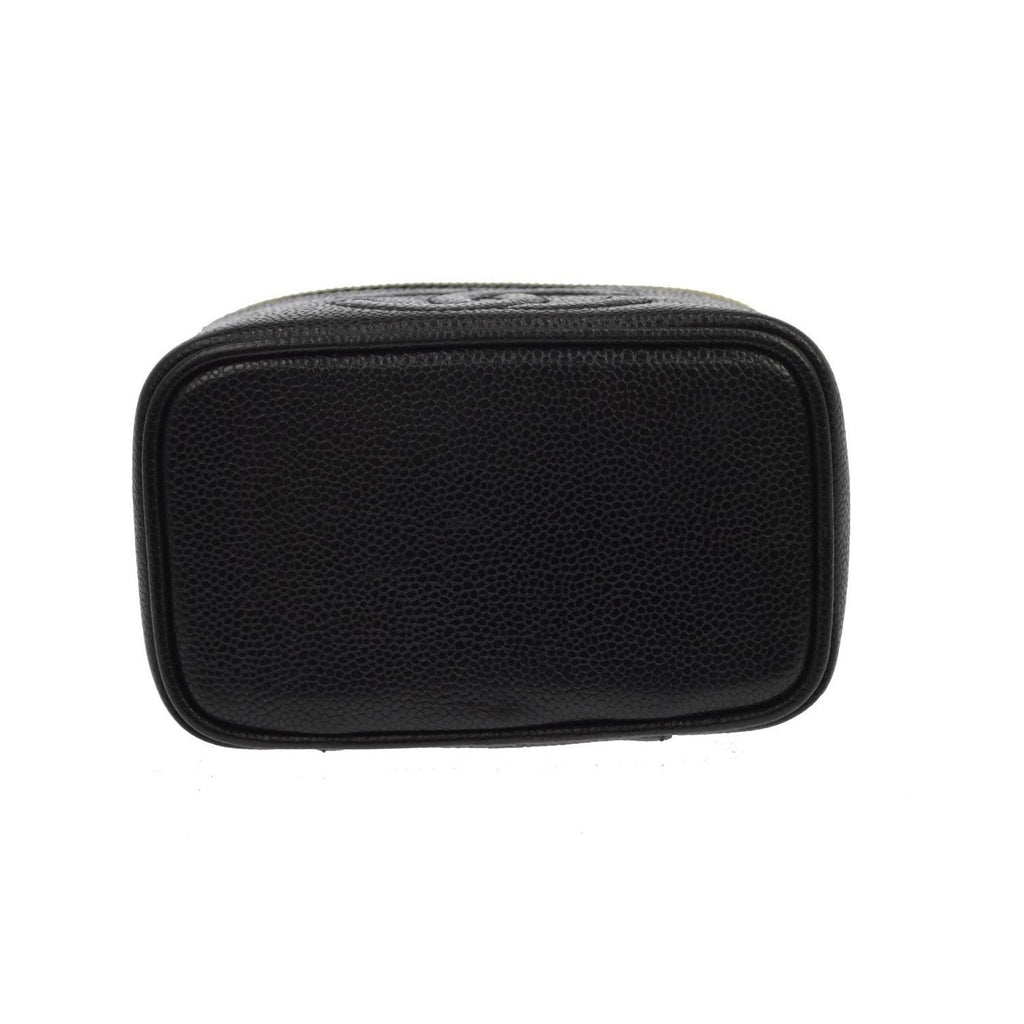 Pochette Chanel Vintage Timeless Cosmetic Case Small Cuir - Noir