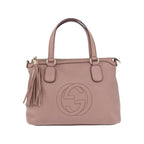 Cabas Gucci Soho Working Large Cuir - Rose