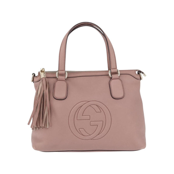 Gucci - Soho Working Large leather tote bag - Pink