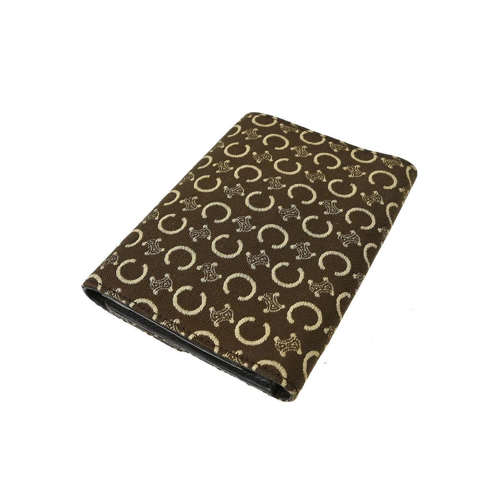 Portefeuille Celine Trifold Toile - Marron