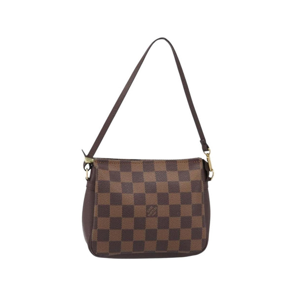 Louis Vuitton – Kosmetyczka Trousse Make Up z płótna – Brązowa