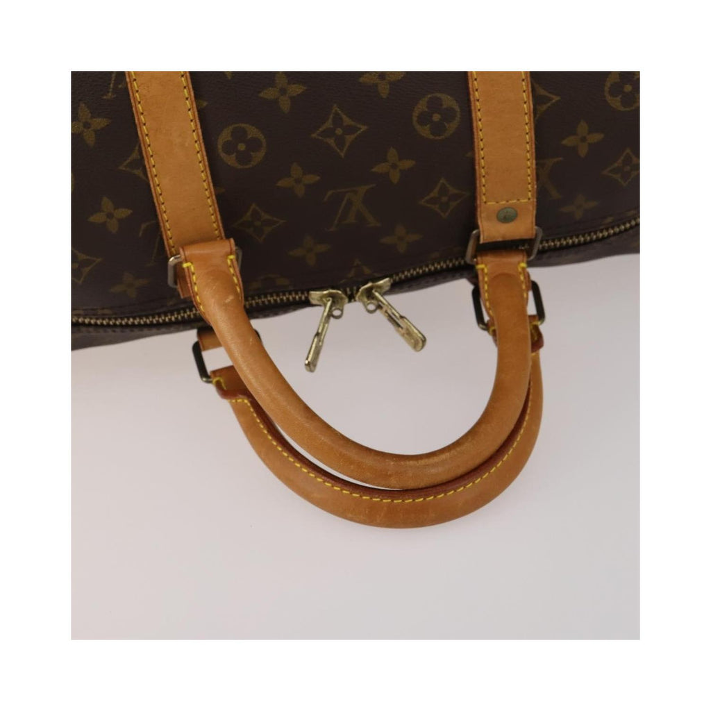 Sac De Voyage Louis Vuitton Keepall Bandoulière 60 Toile - Marron