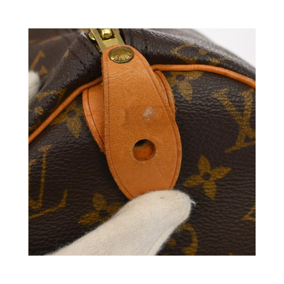 Louis Vuitton - Bolso de mano Speedy 40 de lona - Marrón