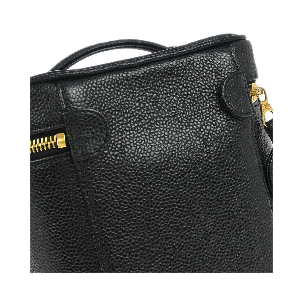 Pochette Chanel Vintage Timeless Cosmetic Case Small Cuir - Noir