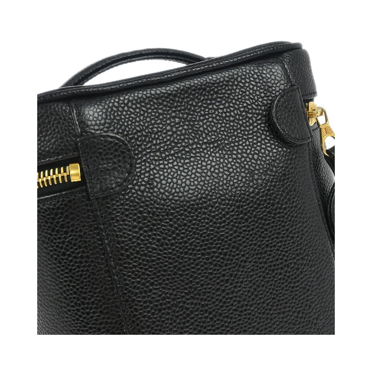 Pochette Chanel Vintage Timeless Cosmetic Case Small Cuir - Noir
