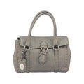 Sac À Main Fendi Selleria Linda Satchel Mini Cuir - Gris