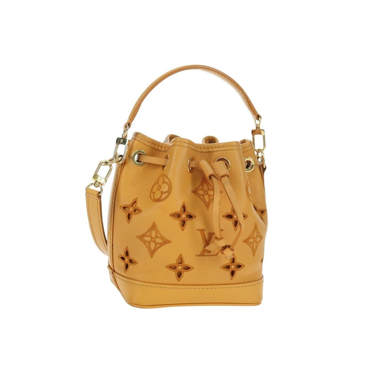Sac Porté Épaule Louis Vuitton Noe Nm Nano Cuir - Jaune
